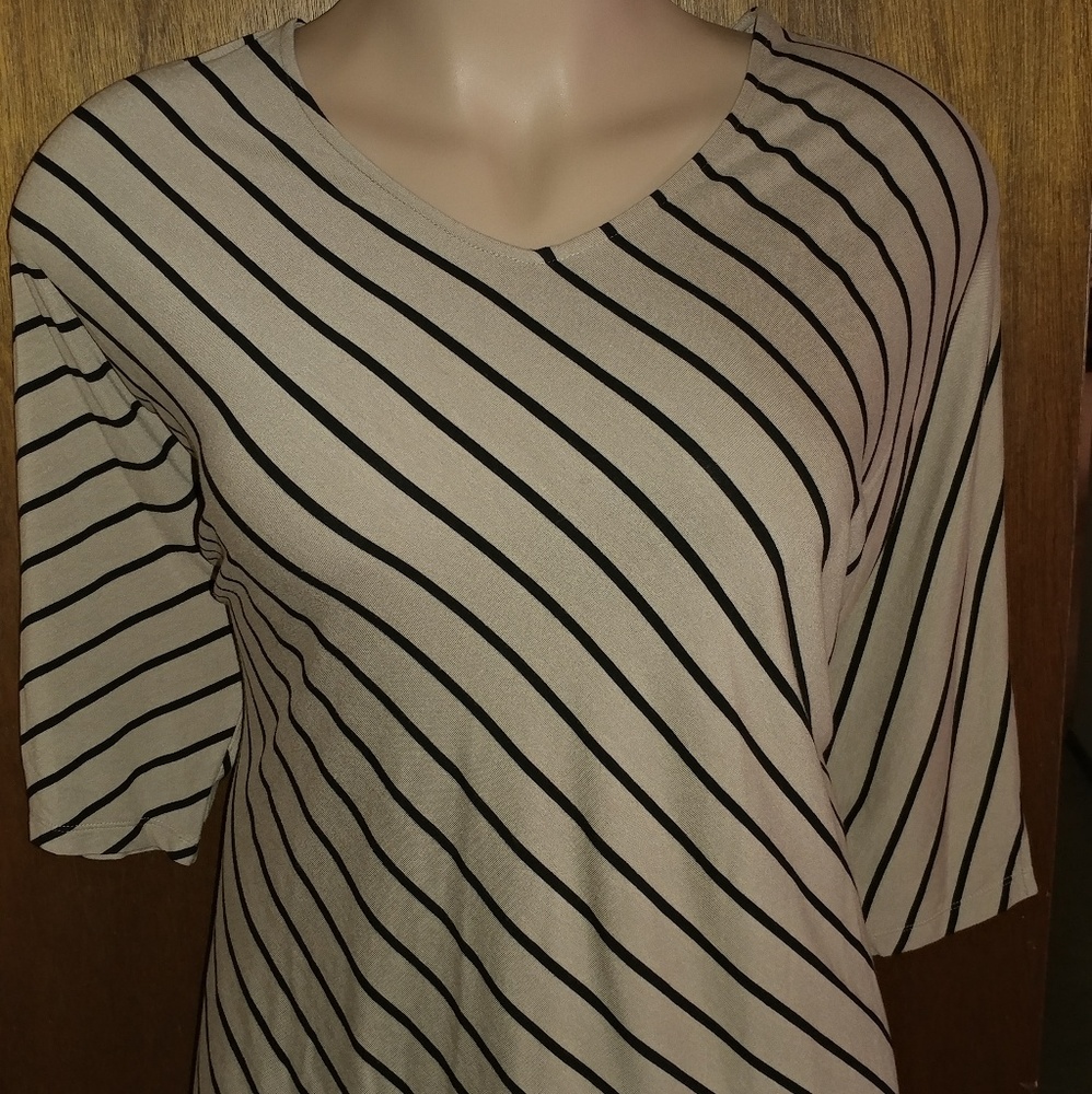 Cute Strips! 3/4 Sleeve